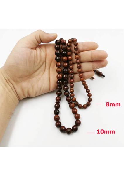 8mm Tarzı 33 Boncuk Doğal Kuka Ahşap Müslüman Tesbih Islam Dua Taneleri Islami Tespih Arap Modası (Yurt Dışından) fırsatları