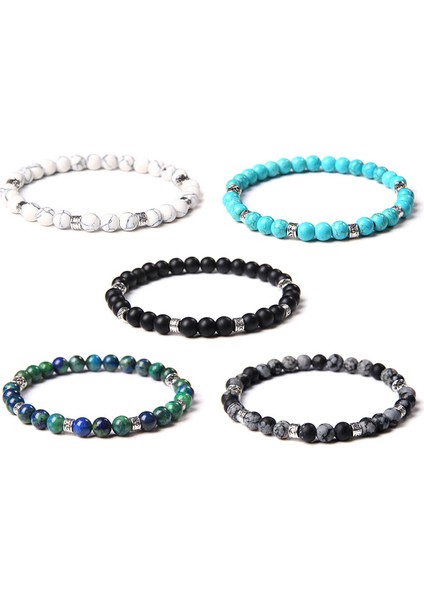 17CM Tarzı 3. Kaymaktaşı Taşı 6mm Doğal Taş Boncuk Bilezikler Alabaster Taş Turkuaz Phoenix Lapis Lazuli Bilezikler Erkek Kadın Zarif Takı Hediye (Yurt Dışından) fiyatları