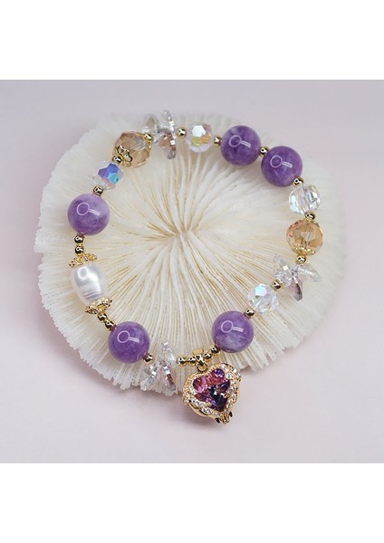 Yeşil Yeni Gelen Aşk Kalp Zirkon Kolye Barok Inci Kristal Boncuklu Strand Bilezik Kadınlar Için Moda Takı YBR500 (Yurt Dışından) fiyatları