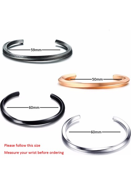 428GR Erkekler Için Antika Gümüş Renkli Çift Kıvrımlı C Bilezikli Küçük Bilek Mobius Bilezik Paslanmaz Çelik Cuff Bilezik Unisex Takı (Yurt Dışından)