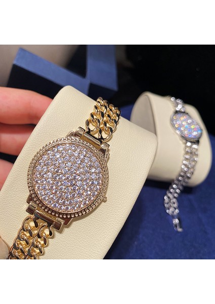 S1000-R Yeni Moda Lüks Zincir Bilezikler Kadınlar Için Altın Gümüş Renkli Taşlı Şans Bileklik Basit Trend Takı Hediye (Yurt Dışından) modelleri