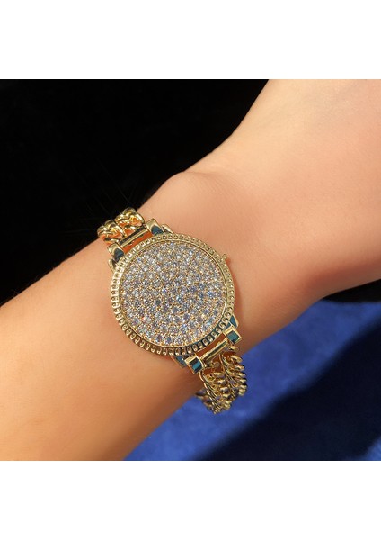 S1000-R Yeni Moda Lüks Zincir Bilezikler Kadınlar Için Altın Gümüş Renkli Taşlı Şans Bileklik Basit Trend Takı Hediye (Yurt Dışından) indirimleri