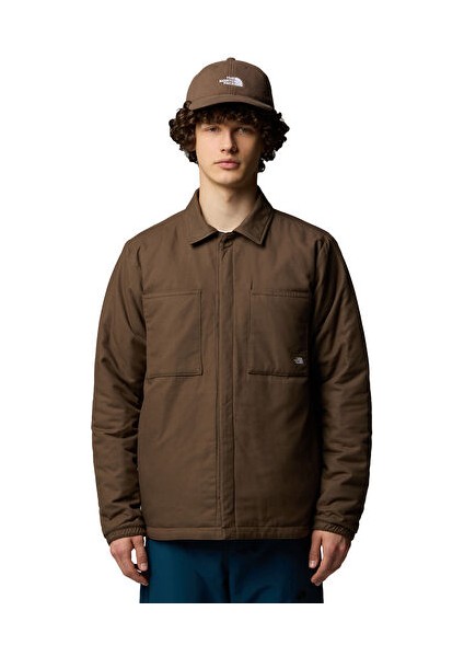 M Afterburner Insulated Flannel Erkek Outdoor Ceketi (Çift Tafaflı) NF0A82V34XO1 Kahverengi
