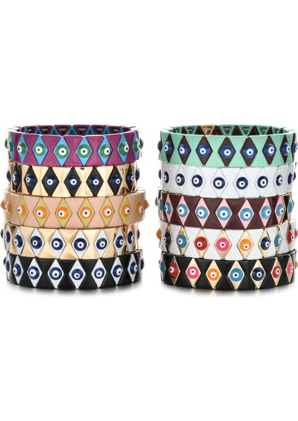 Ayarlanabilir Stil A1 Geniş Yeni Kötü Göz Bileklik Kadın Takı Türk Göz Bilezikleri Erkek Aksesuarlar Boho Takı Çift Pulseras Hediye (Yurt Dışından) fiyatları
