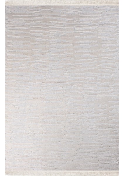 Mojee 2201 Krem Micro Fiber Polyester Yumuşak Silinebilir Keçeleşmez Leke Tutmaz Dekoratif Halı