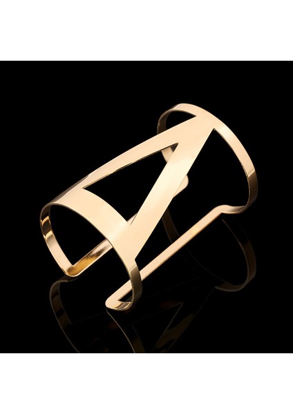 B15JM2 Avrupa ve Amerikan Modası Altın Renkli Kol Bilezikleri Bayanlar Için Kolluk Geniş Büyük Steampunk Açık Bilezik Pulseira (Yurt Dışından)