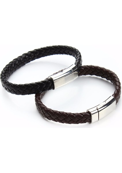 No.1 Boyutu 2021 Sınırlı Pulseira Erkek Bileklik Kadın Bilezik Örme Pu Deri Bileklikler Bilezik ve Bilezik Moda Erkek Takıları (Yurt Dışından) modelleri