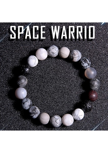 21CM Tarzı 2. Uzay Ustası 10MM Mat Doğal Taş Bileklik Uzay Serisi Yuvarlak Boncuk Cinsiyetsiz Moda Bilezik Özel Yaratıcı Takı (Yurt Dışından) modelleri