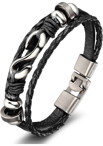 Mavi Akrep Vintage Deri Bilezik Kadınlar Çok Katmanlı Bilezik Erkekler Şanslı Bilezik Bilezik Aksesuarları Pulseras (Yurt Dışından)