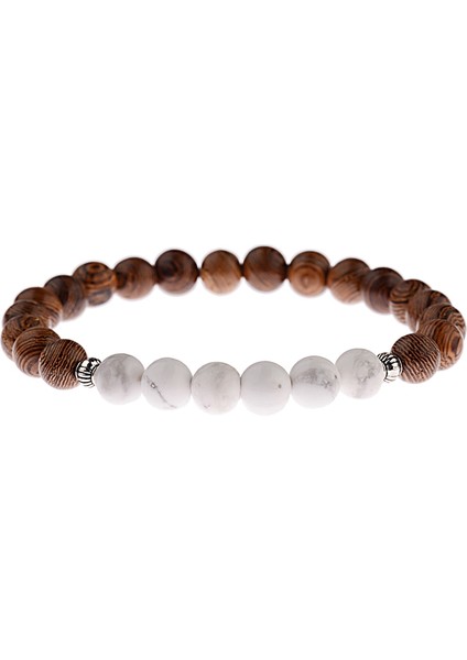 Stil 1 Etnik Doğal Ahşap Boncuk Bilezik Erkekler Için Dua Meditasyon Taşları Denge Bileziği Kadınlar Için Yoga ABJ032 (Yurt Dışından)