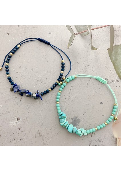 Ametist Kadınlar Için Boho Doğal Taş Bileklik Tigergözü Ametist Pembe Kristal Çakıl Taşı Zincir Bilezik Ayarlanabilir Halat Zinciri Tatil Hediyesi (Yurt Dışından) modelleri