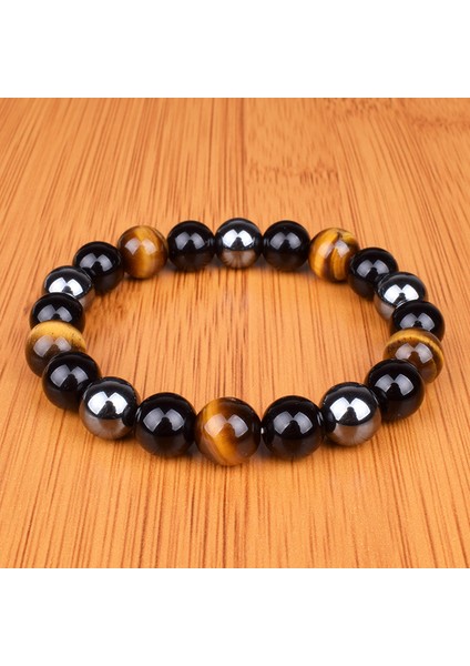 8mm Tarzı No.14 Boyutu Doğal Kaplan Gözü Hematit Bileklik Erkekler Obsidiyen Manyetik Sağlık Koruma Denge Boncuk Bilezik Kadınlar Reiki Şifa Takı (Yurt Dışından) fiyatları