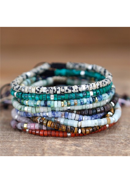 Ejderha Kanı Taşı Basit Yoga Bohemya Doğal Taş Boncuk Ayarlanabilir Bilezik Germe Tibetli Taşlar Boncuklu Bilezik Kadınlar Için (Yurt Dışından) fiyatları