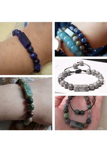 Karpuz Taşı El Yapımı Örgü Bilezik Erkek Doğal Lapis Lazuli Taş Boncuk Bilezik Kadınlar Için Minimalist Ayarlanabilir Örme Halat Pulsera Takı (Yurt Dışından) fiyatları