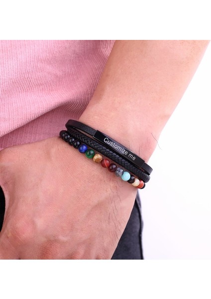 22CM Tarzı Gosterildigi Gibi Erkek Bileziği Hakiki Deri Örgü Sekiz Gezegen Doğal Taş Bileklik Evren Yoga Çakra Galaksi Güneş Sistemi Boncuk Bilezikler (Yurt Dışından) fiyatları
