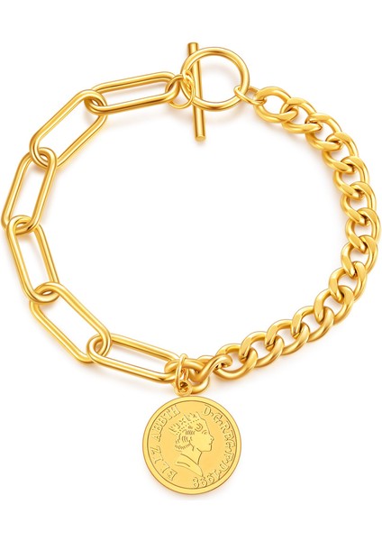 NO.83649 Beden Kadınlar Için Yeni Aşk Kalp Bilezik Modyle Parti Hediye Moda Paslanmaz Çelik Şans Bilezikler Takı (Yurt Dışından)