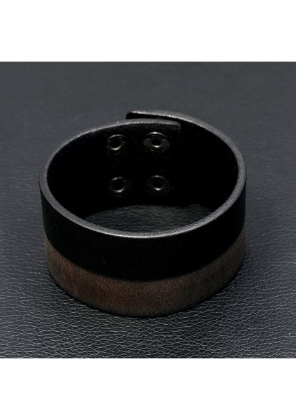 23CM Tarzı NO.80834 Beden Erkekler Için Geniş Hakiki Deri Bilezik Kahverengi Geniş Kol Bilezikleri & Bileklik Vintage Punk Erkek Takı (Yurt Dışından) fırsatları