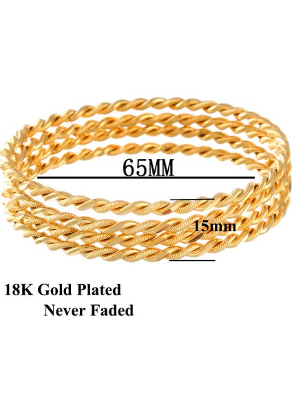 G Lüks Altın Renkli Takı Müslüman Türk Bilezik Etiyopyalı Afrikalı Kadınlar Dubai Bilezik Parti Düğün Hediye (Yurt Dışından) modelleri