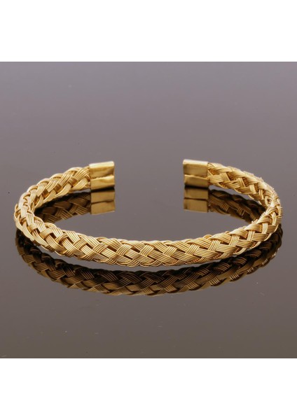 Örgü Bilezik Altın En Üstün Lüks Kraliyet Tacı Bilezik ve Bilezik Modası Paslanmaz Çelik Erkek Takı Setleri En Iyi Hediye (Yurt Dışından)