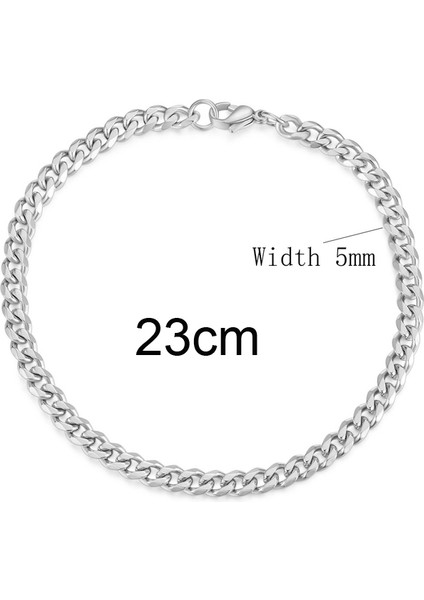 AD1215-S5-23 Yeni Gelen Vintage Titanyum Çelik Erkek Bilezikler Bileklikler Moda Takı Aksesuarlar Kol Zinciri Bileklik (Yurt Dışından)