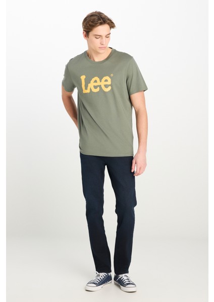 %100 Pamuk Regular Fit Normal Kesim Bisiklet Yaka Haki Tişört modelleri