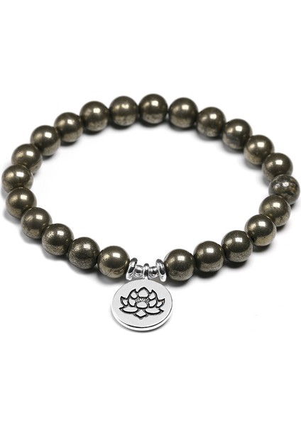 20CM Tarzı Buda Tılsımı Doğal Pirit Bileklik Bilezik Şans Lotus Takı Enerji Şifa Taş Bilezik Kadın Erkek El Yapımı Bilek Aksesuar Hediye (Yurt Dışından) fiyatları