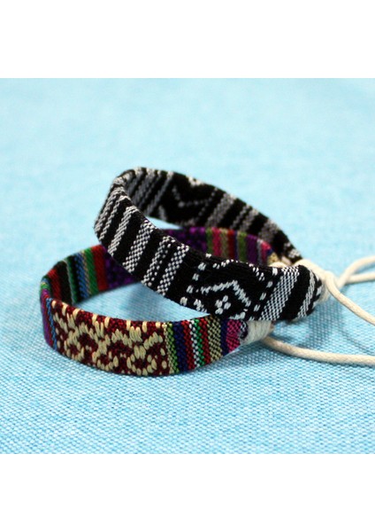 Sarı El Yapımı Boho Bilezik Etnik Pamuk Kumaştan Örme Model Bilezik Bohemya Dokuma Bilezik Kadınlar Için (Yurt Dışından) modelleri