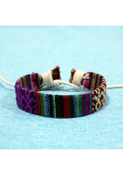 Sarı El Yapımı Boho Bilezik Etnik Pamuk Kumaştan Örme Model Bilezik Bohemya Dokuma Bilezik Kadınlar Için (Yurt Dışından) fırsatları