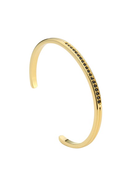 Altın Mcllroy Kol Erkek Bilezik Bilezik Yeni Erkek Takı Çelik Siyah Cool Zirkon Aşk Bilezikler Sevgililer Günü Hediye Pulseira Masculina (Yurt Dışından)