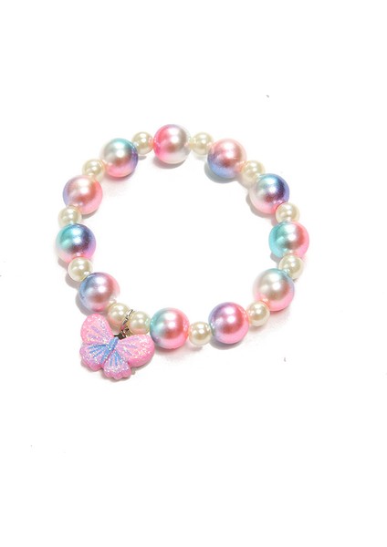 No.5 Boyutu Çocuklara Hediye Olarak Kedi Çiçek Karikatür Çiçek Kelebek Çocuk Kazak Bilezik (Yurt Dışından) fiyatları