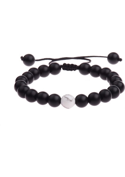 ABK023-1 Oıqueı Metal Kasklı Baykuş Aslan Başlı Boncuklu Bilezik Erkek Renkli Taş Boncuklar Ayarlanabilir Bileklikler Mala Yoga Bileziği Kadınlar Için (Yurt Dışından)