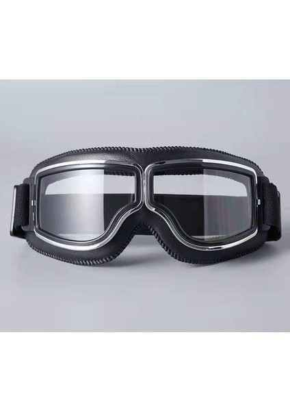 Şeffaf Lens En Çok Satan Vintage Ler Motosiklet Deri Ler Ler Cruiser Katlanabilir Ler 3 Renk Deri 4 Renk Lens (Yurt Dışından)