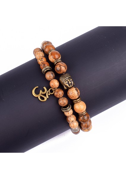 17CM Tarzı No.5 Boyutu Kadınlar Için Vintage Yoga Kolye Bilezikler Dini Buddha Meditasyon Bileziği Erkek Takı Yeni Doğa Taşlı Dua Bileziği (Yurt Dışından) fiyatları