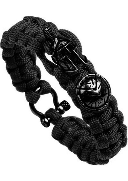 21.5cm Tarzı Kırmızı Sıcak Açık Hava Hayatta Kalma Erkek Bileziği Spartan Kask Savaşçı Şemsiye Halat Bilezik Pulseira El Yapımı Halat Bayan Bileziği Hediye (Yurt Dışından) fiyatları