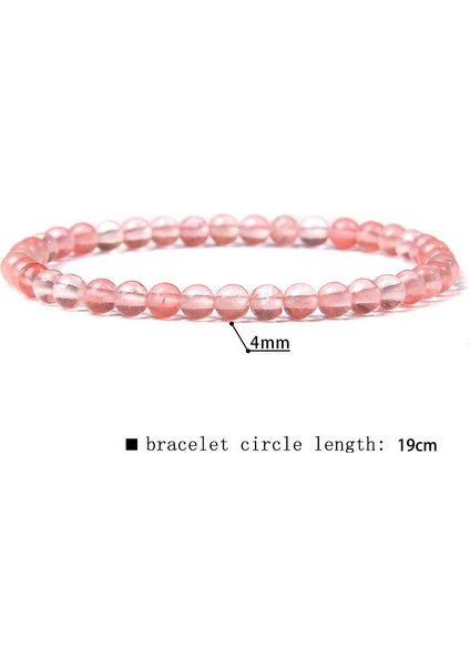 21CM Tarzı 4 mm Karpuz Doğal Taş Pictura Jaspe Mineral Bilezik Kadın El Yapımı Esnek It Taş Boncuklu Şans Bilekliği Yoga Dua Pulsera (Yurt Dışından)
