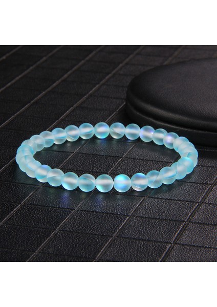 23CM Tarzı 6mm Kırmızı Ay Taşı Bileklik Boncuklu Bilezikler Kadın Erkek Çift Bilezikler Reiki Mat Opal Ay Işığı Meditasyon Takı Sevgi Hediyesi (Yurt Dışından)