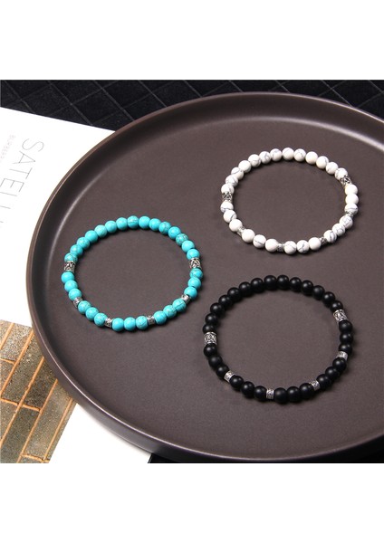 23CM Tarzı 3. Kaymaktaşı Taşı 6mm Doğal Taş Boncuk Bilezikler Alabaster Taş Turkuaz Phoenix Lapis Lazuli Bilezikler Erkek Kadın Zarif Takı Hediye (Yurt Dışından) modelleri