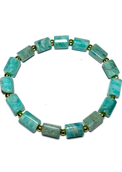 18.5-19CM Tarzı Güneş Taşı Yeni %100 Doğal Silindir Taş Boncuklu Bilezik Jasper Turmalin Opal Lapis Lazuli Bilezikler Moda Takı Kadınlar Için (Yurt Dışından) fırsatları