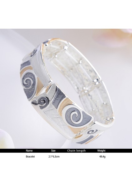 18CM Tarzı SL2038SIGWG Meicem Kadınlar Için Kare Çekici Bilezik Bilezik Sıcak Lüks Gümüş Renkli Bilezik Geometrik Bilezik Kadınlar Takı Hediye (Yurt Dışından) fırsatları