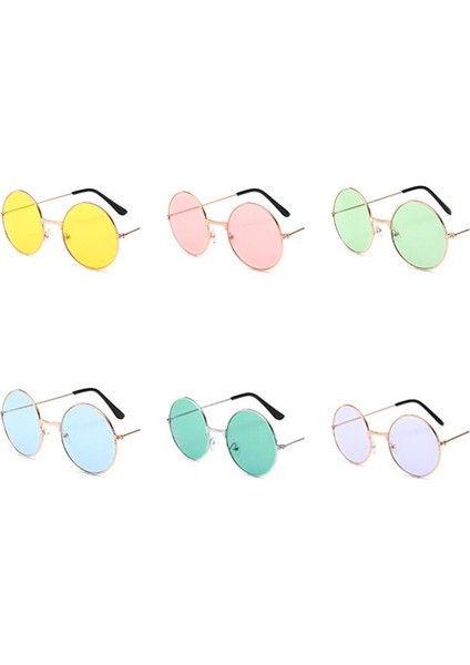 C3 Retro Vintage Yuvarlak Metal Şeffaf Moda Sürücü Leri Tasarımcı Daire Çerçeve Gözlüğü (Yurt Dışından) indirimleri