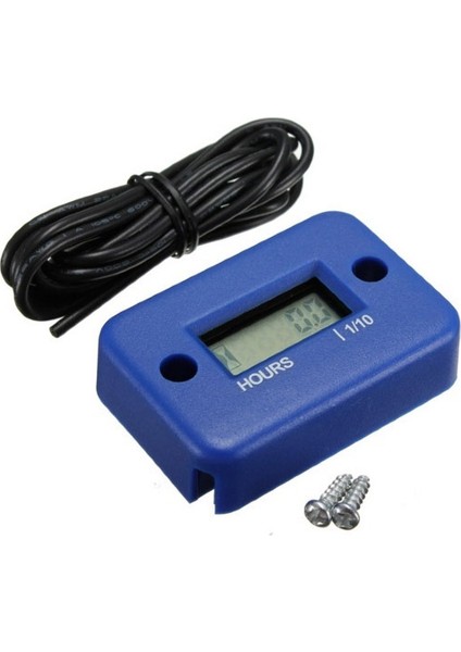 Mavi Stil Bisiklet, Motosiklet, Atv, Kar Motoru, Deniz Teknesi, Kayak, Kir Motosikleti Için Dijital Saat Metre LCD Ekranı Gaz Motoru Zamanlayıcı (Yurt Dışından)