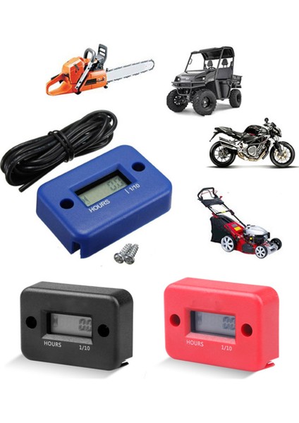 Mavi Stil Bisiklet, Motosiklet, Atv, Kar Motoru, Deniz Teknesi, Kayak, Kir Motosikleti Için Dijital Saat Metre LCD Ekranı Gaz Motoru Zamanlayıcı (Yurt Dışından) modelleri