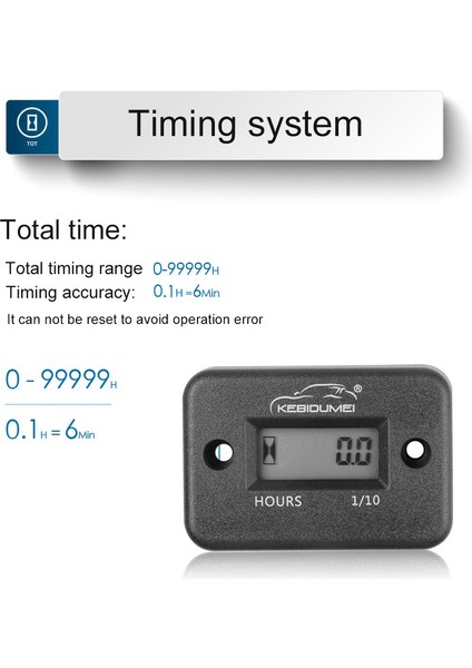 Mavi Stil Bisiklet, Motosiklet, Atv, Kar Motoru, Deniz Teknesi, Kayak, Kir Motosikleti Için Dijital Saat Metre LCD Ekranı Gaz Motoru Zamanlayıcı (Yurt Dışından) fırsatları