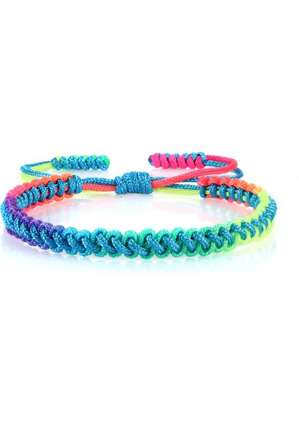 Mavi Ip 1 16 Renkli Gökküçük Halat Örgülü Tibet Bilezik Renkli El Yapımı Düğümler Iplik Ayarlanabilir Bilezik Kadın Erkek Cinsiyetler Arası Buddha Takı (Yurt Dışından)