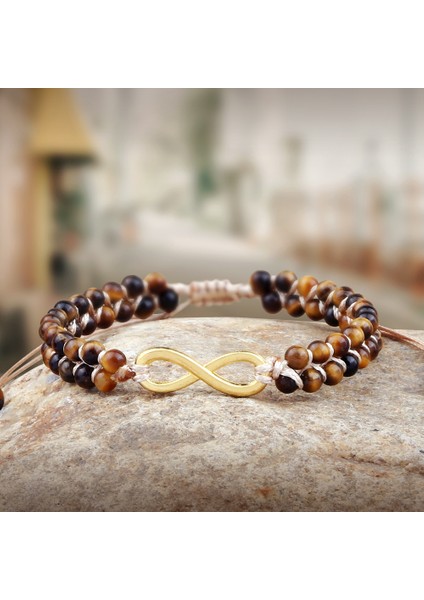 Stil 19 4mm Doğal Kaplan Gözü Taş Boncuklu Bilezik El Yapımı Yaşam Ağacı Örgülü Halat Bilezik Yoga Bohemya Kadın Erkek Ince Takı Hediye (Yurt Dışından) fırsatları