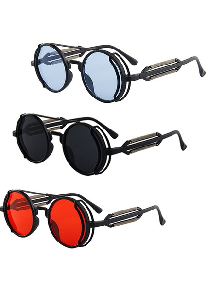 No.4 ve Erkekler Moda Punk Yuvarlak Çerçeve Gotik Renkli Lensler Ler Steampunk Stil Ler (Yurt Dışından) modelleri