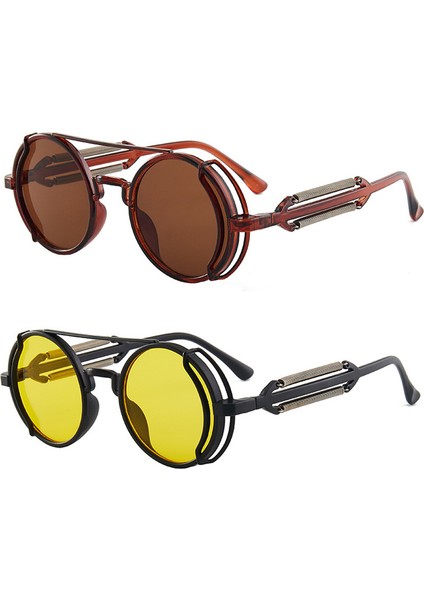 No.4 ve Erkekler Moda Punk Yuvarlak Çerçeve Gotik Renkli Lensler Ler Steampunk Stil Ler (Yurt Dışından) indirimleri