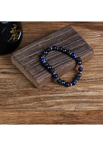 10 mm Tarzı No.11 Boyutu Doğal Kaplan Gözü Obsidyen Hematit Boncuklu Bileklik Erkekler Için Manyetik Sağlık Koruma Kadınlar Ruh Takı Hediye Pulsera Hombre (Yurt Dışından)