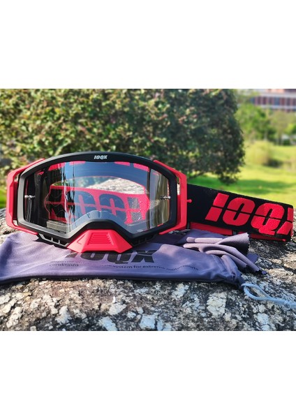 Kırmızı Stil Ioqx Açık Hava Motosiklet Gözlüğü Bisiklet Mx Off-Road Kayak Spor Atv Kir Motosiklet Yarış Leri Motokros Leri Bisiklet Google (Yurt Dışından)