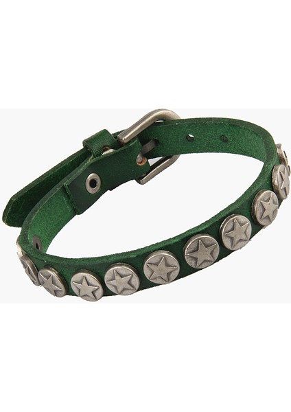 Kırmızı Gül Vintage Rock Punk Gerçek Deri Bilezik Pulseira Masculina Mujer Erkek Bilezik Yıldız Nokta Charm Bilezik Kadınlar ve Erkekler Için Kırmızı (Yurt Dışından) indirimleri